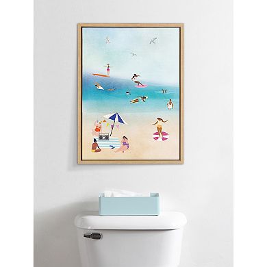Sylvie Beach II Framed Canvas by Nikki Chu