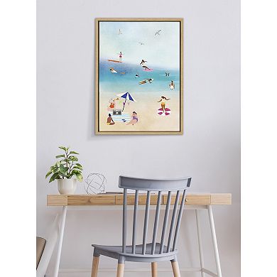 Sylvie Beach II Framed Canvas by Nikki Chu
