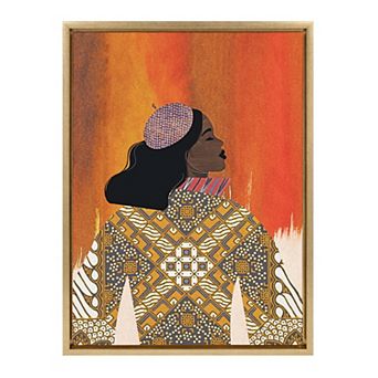 Sylvie Girlie Girl Framed Canvas by Nikki Chu