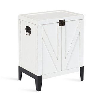 Cates Wood Side Table with Trunk Storage 21x27x15