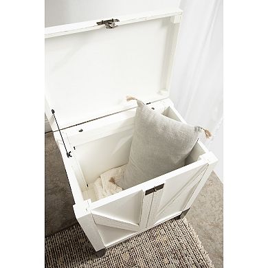 Cates Wood Side Table with Trunk Storage 21x27x15
