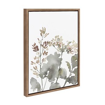Sylvie Botanical Soft Yellow Framed Canvas by Sara Berrenson