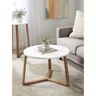 Rioux Wood Coffee Table 26x26x18