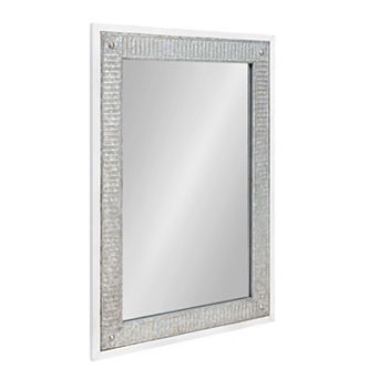 Deely Wood and Metal Wall Mirror