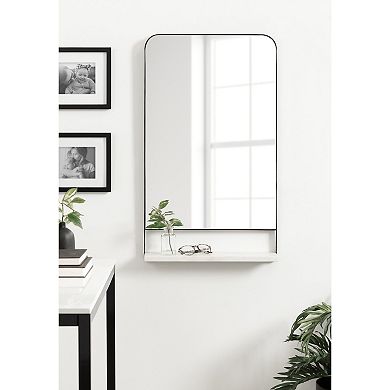 Chadwin Rectangle Wall Mirror with Shelf