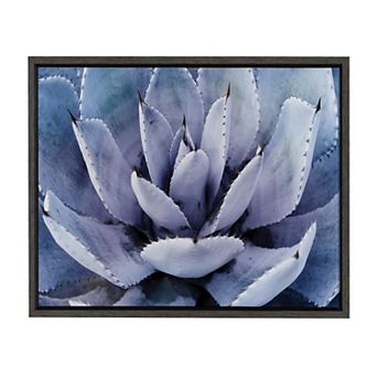 Sylvie Violet Cactus Framed Canvas by Amy Peterson