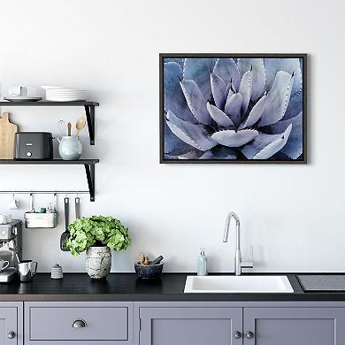 Sylvie Violet Cactus Framed Canvas by Amy Peterson