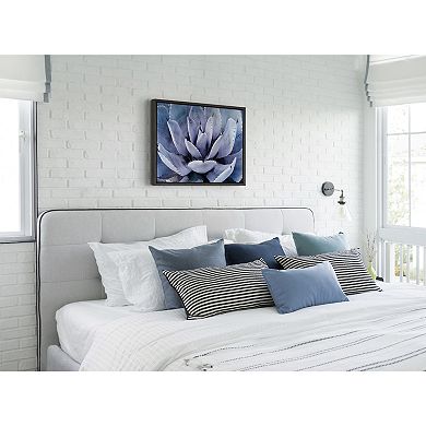Sylvie Violet Cactus Framed Canvas by Amy Peterson