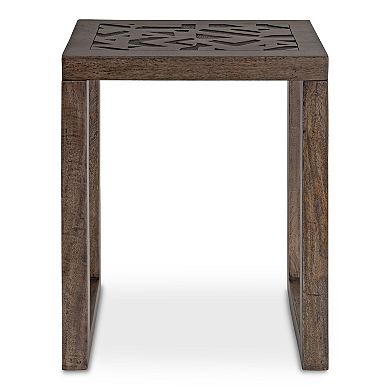 Elyria Wood Side Table 20x14x26