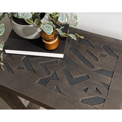 Elyria Wood Side Table 20x14x26