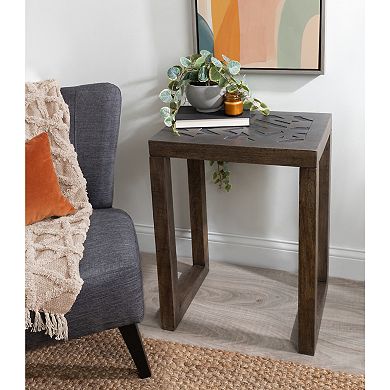 Elyria Wood Side Table 20x14x26