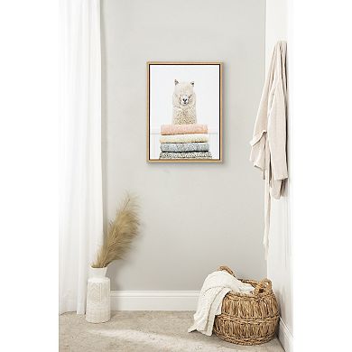 Sylvie Fold Alpaca Framed Canvas by Amy Peterson Art Studio