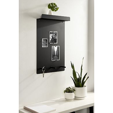 Mezzo Magnetic Wall Organizer with Hooks