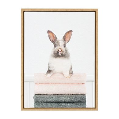 Sylvie Fold Bunny Framed Canvas by Amy Peterson Art Studio