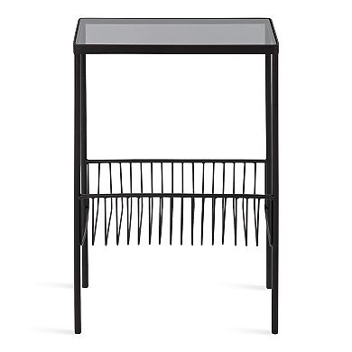Trubey Modern Side Table 15.75x8x24.6
