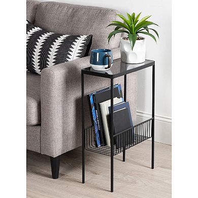 Trubey Modern Side Table 15.75x8x24.6