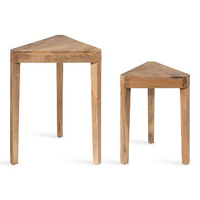 Talcott Wood Nesting Table Set 2 Piece