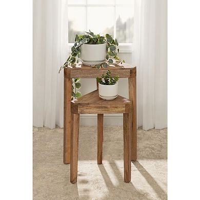 Talcott Wood Nesting Table Set 2 Piece