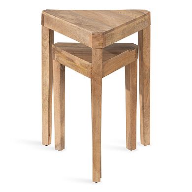 Talcott Wood Nesting Table Set 2 Piece
