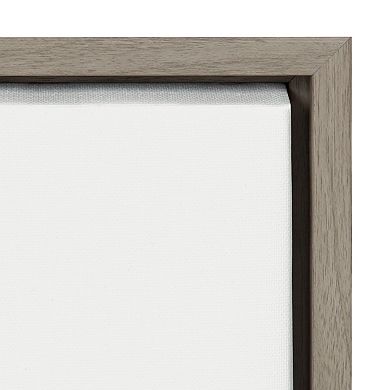Sylvie Baby Giraffe Framed Canvas by Amy Peterson