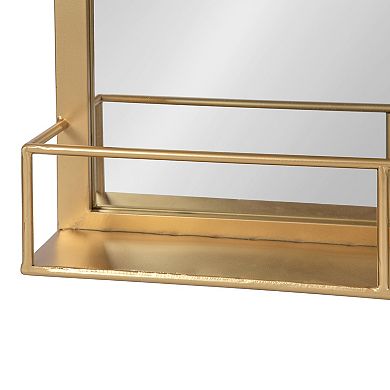 Jackson Metal Frame Mirror with Shelf