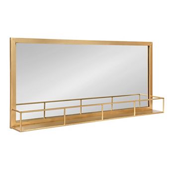 Jackson Metal Frame Mirror with Shelf