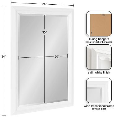 Whitley Framed Rectangle Wall Mirror