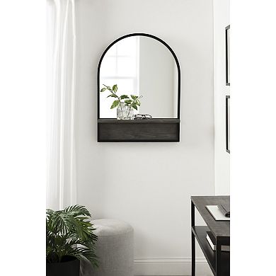 Owing Framed Arch Mirror with Shelf