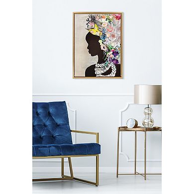 Sylvie Natural Woman Framed Canvas by Nikki Chu