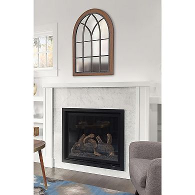 Nola Framed Windowpane Arch Mirror