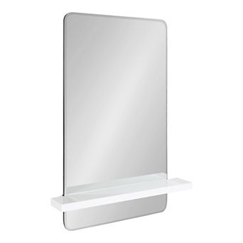 Fosset Frameless Mirror with Shelf