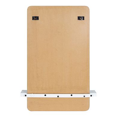 Fosset Frameless Mirror with Shelf
