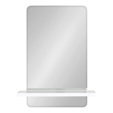 Fosset Frameless Mirror with Shelf