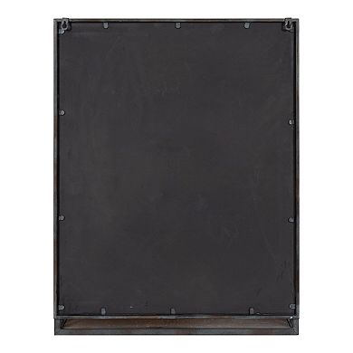 Jackson Metal Framed Mirror with Shelf