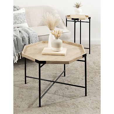 Occonor Octagon Side Table Wood 15x15x24