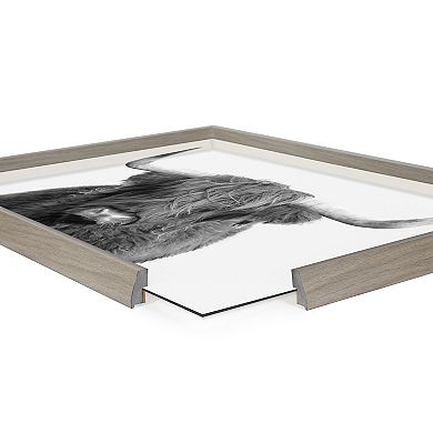 Blake Highland Cow Portrait Framed Printed Art by Amy Peterson Art Studio