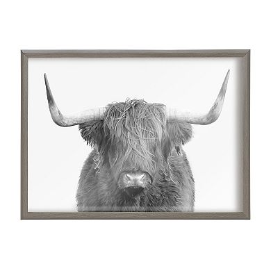 Blake Highland Cow Portrait Framed Printed Art by Amy Peterson Art Studio