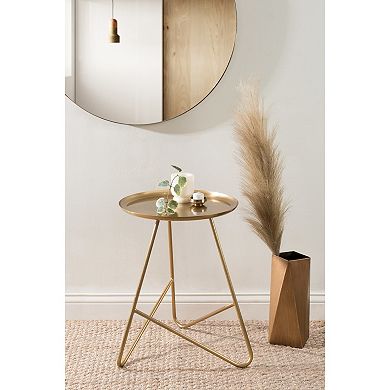 Birgit Metal Side Table 16x16x21
