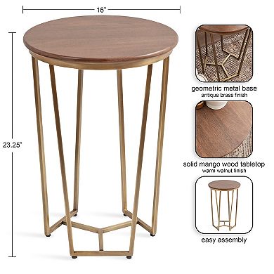 Solvay Round Side Table 16x16x24