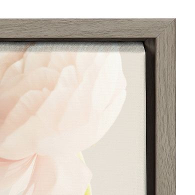 Sylvie Ranunculus Framed Canvas by Caroline Mint