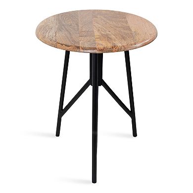 Pallson Round Wood Side Table 18x18x22