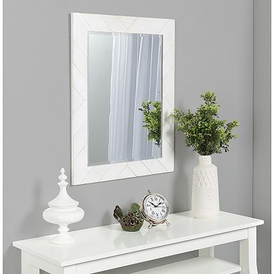 Rost Pieced Wood Framed Wall Mirror