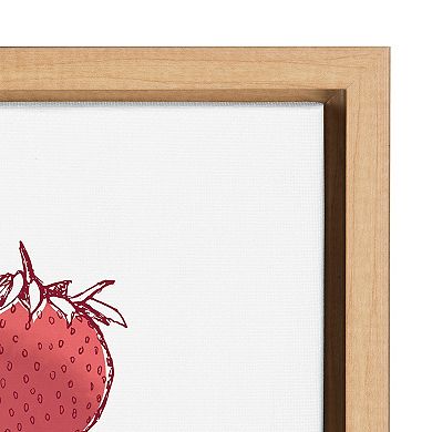 Sylvie Strawberry Fields Print Framed Canvas by Statement Goods