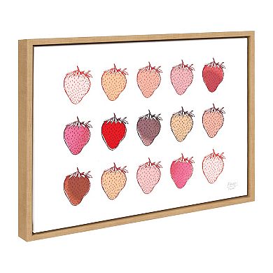 Sylvie Strawberry Fields Print Framed Canvas by Statement Goods