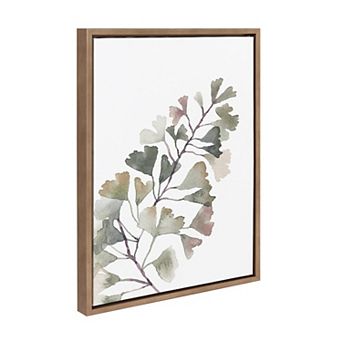Sylvie Botanical Soft Split Fern Framed Canvas by Sara Berrenson