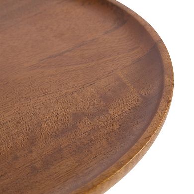 Xyler Wood and Metal Side Table 14x14x24