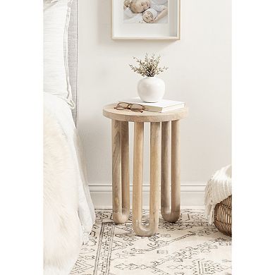 Kenzo Wood Side Table 14x14x20