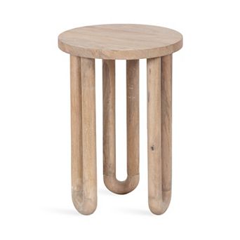 Kenzo Wood Side Table 14x14x20