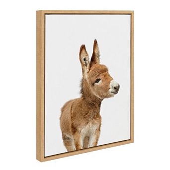 Sylvie Animal Studio Burro Framed Canvas by Amy Peterson Art Studio