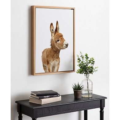 Sylvie Animal Studio Burro Framed Canvas by Amy Peterson Art Studio
